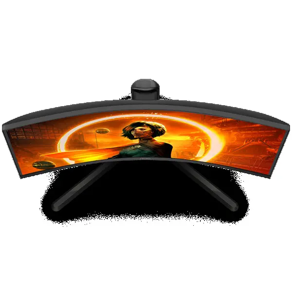 AOC Monitor LED C27G3UBK Curved 27'' VA 3H 165Hz 1 ms, HAS 130mm, HDMI 1.4, DP 1.2, USB HUB, Audio out, Speakers 3 W x 2, 3y, Black-Red ( C2