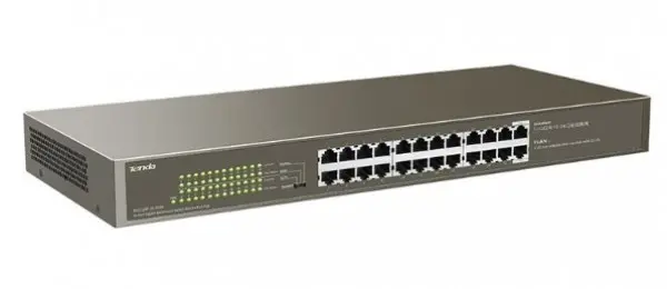 Tenda TEG1124P-24-250W LAN 24-Port 10/100/1000M Base-T Ethernet ports Desktop or rack mount switch