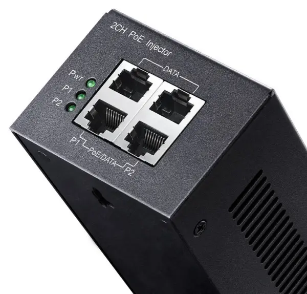 Cudy POE220 2x 30W Gigabit PoE+/PoE Injector, 802.3at/802.3af Standard, Data&Power 100 Meters, Metal