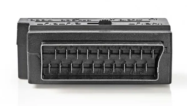 CVGP31902BK 3 X RCA and 1 X S-Video plugs on one side and SCART on other side