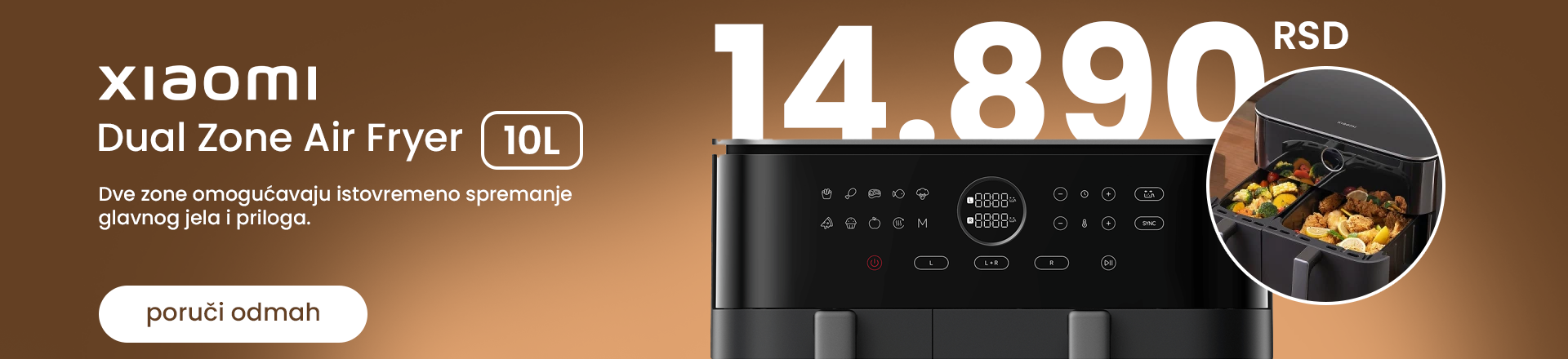 Xiaomi Dual Zone Air Fryer 10L EU