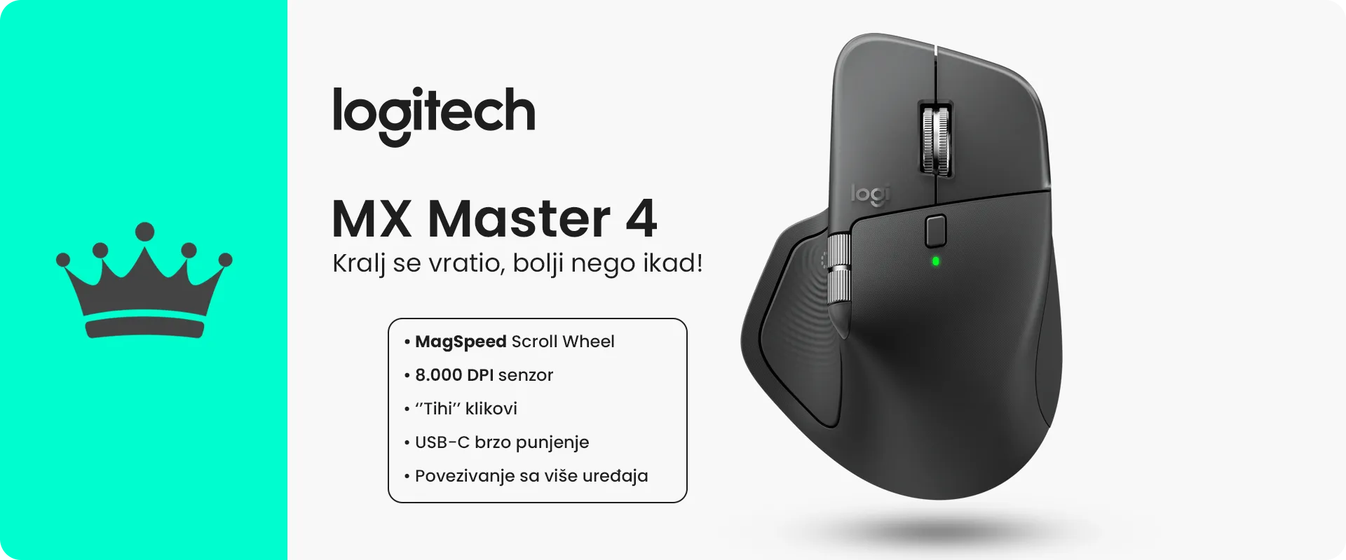 Logitech MX Master 4: Kralj se vratio, bolji nego ikad!